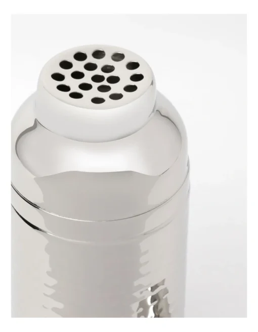 Alpha Hammered Cocktail Shaker In Silver -Homeware Haven Shop