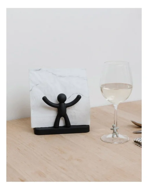 Umbra Buddy Napkin Holder15x8x11cm In Black -Homeware Haven Shop