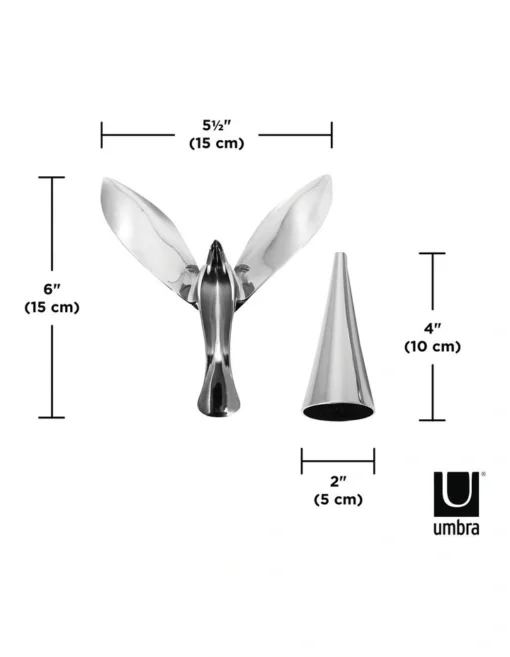 Umbra Tipsy Bottle Opener 13x13x11cm In Chrome -Homeware Haven Shop