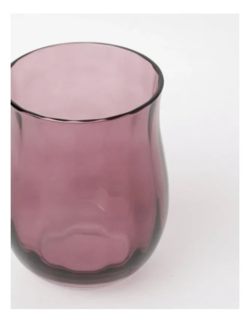 Heritage Tulip Tumbler Set Of 4 In Purple -Homeware Haven Shop