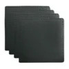 Maxwell & Williams Table Accents Leather Coaster 10x10cm Set Of 4 In Charcoal -Homeware Haven Shop 942519610 1 720x928