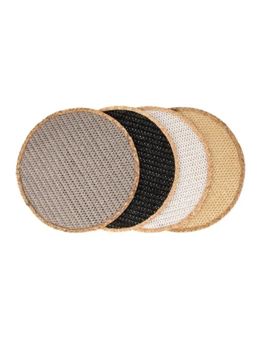 Maxwell & Williams Table Accents Round Placemat 38cm In Grey/Natural -Homeware Haven Shop