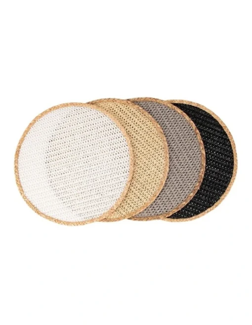 Maxwell & Williams Table Accents Round Placemat 38cm In White/Natural -Homeware Haven Shop
