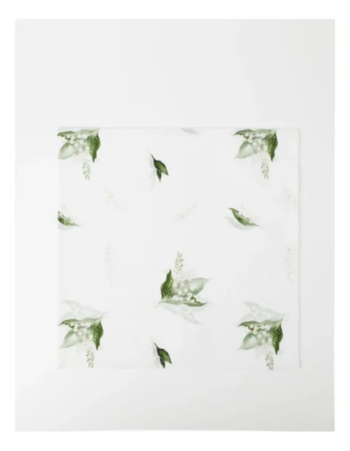 Heritage Lily Of The Valley Napkin 40x40cm In White -Homeware Haven Shop
