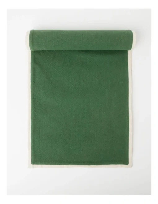 Heritage Lily Of The Valley Runner 33x180cm In Green -Homeware Haven Shop