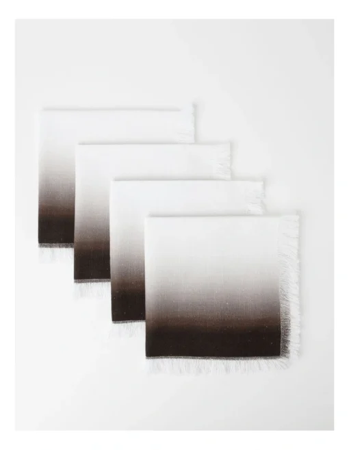 Ombre Napkin 40x40cm In Natural -Homeware Haven Shop