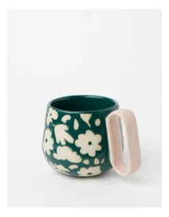 Ambiance Stackable Mug Set Of 4 In White/Green -Homeware Haven Shop 946315990 6 720x928