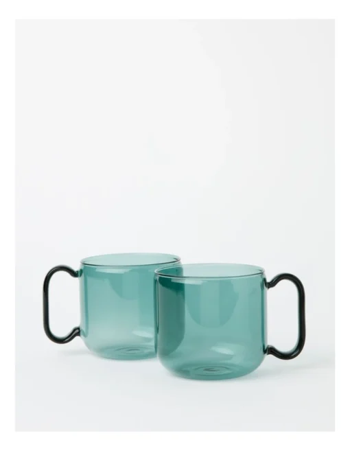 Ambiance Mug Set Of 2 480ml In Green -Homeware Haven Shop