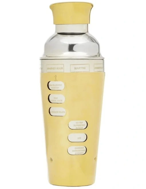 Mixologist 750ml Cocktail Bartender 4 Piece Set In Gold -Homeware Haven Shop