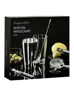 Mixologist 800ml Cocktail Bartender 7 Piece Set In Silver -Homeware Haven Shop 954959500 4 720x928