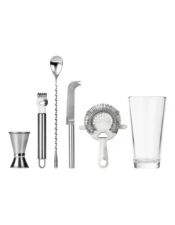 Mixologist 800ml Cocktail Bartender 7 Piece Set In Silver -Homeware Haven Shop 954959500 5 720x928