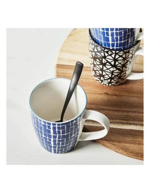 Porcelain Wabisabi Mugs Set Of 6 In Multi -Homeware Haven Shop