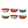Floral Porcelain Polish Rice Bowls Set Of 6 In Multi -Homeware Haven Shop 954962920 1 720x928