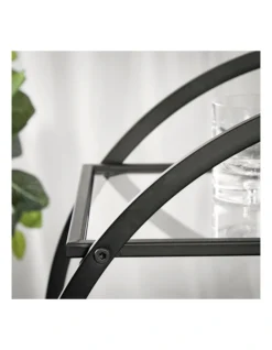Remy Steel Bar Cart With Glass Rack In Black -Homeware Haven Shop 954976150 7 720x928