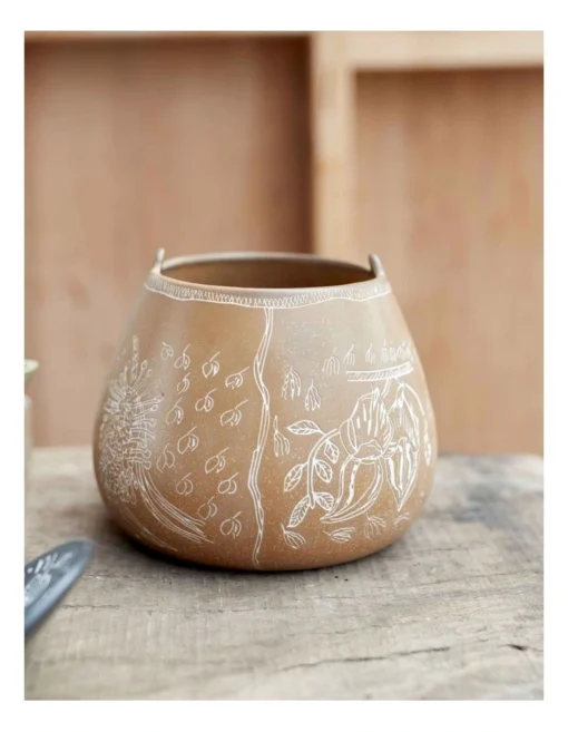 Robert Gordon X Juluwarlu Teardrop Bowl In Tan -Homeware Haven Shop