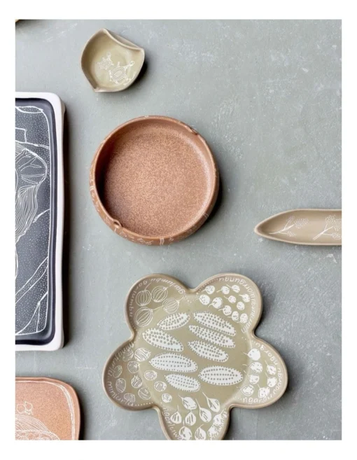 Robert Gordon X Juluwarlu Teardrop Bowl In Tan -Homeware Haven Shop
