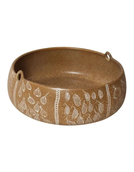 Robert Gordon X Juluwarlu Large Handle Bowl 22x8cm In Tan -Homeware Haven Shop