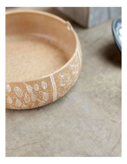 Robert Gordon X Juluwarlu Large Handle Bowl 22x8cm In Tan -Homeware Haven Shop
