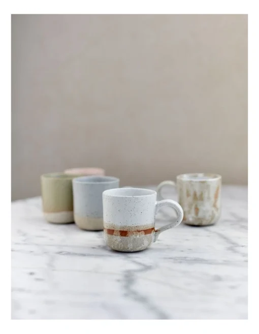 Solace Clay Mug With Reactive Glaze 350ml In Blush -Homeware Haven Shop