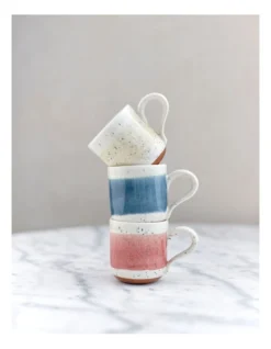 Solace Clay Mug With Reactive Glaze 350ml In Blush -Homeware Haven Shop 957990970 5 720x928