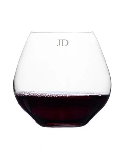 Personalised Vola Stemless Red Wine Single Without Gift Box In Clear -Homeware Haven Shop