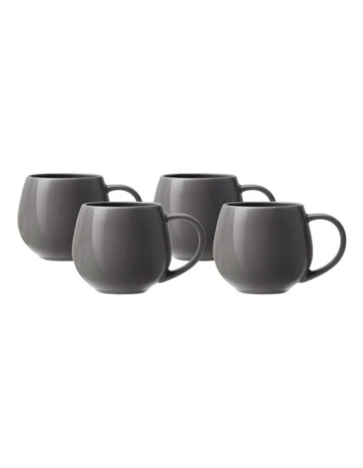 Maxwell & Williams Gift Boxed Concorde Mug 475ml Set Of 4 In Charcoal -Homeware Haven Shop
