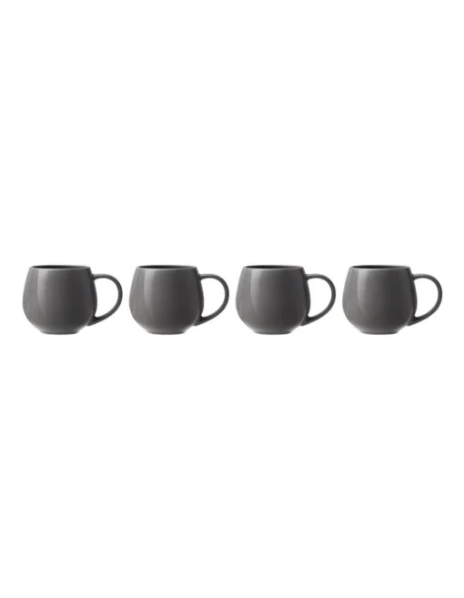 Maxwell & Williams Gift Boxed Concorde Mug 475ml Set Of 4 In Charcoal -Homeware Haven Shop