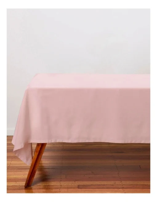 Maxwell & Williams Cotton Classics Rectangle Tablecloth 230x150cm In Rose -Homeware Haven Shop