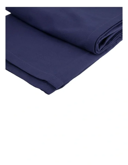 Maxwell & Williams Cotton Classics Rectangle Tablecloth 230x150cm In Navy -Homeware Haven Shop