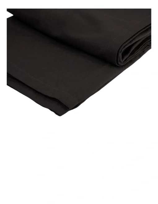 Maxwell & Williams Cotton Classics Rectangle Tablecloth 300x150cm In Black -Homeware Haven Shop