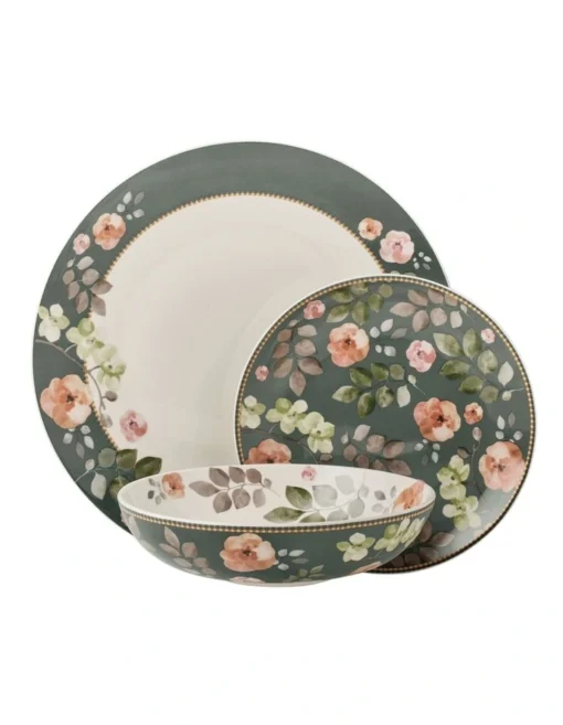 Maxwell & Williams Gift Boxed Arcadia Coupe Dinner Set 12 Piece In Green -Homeware Haven Shop