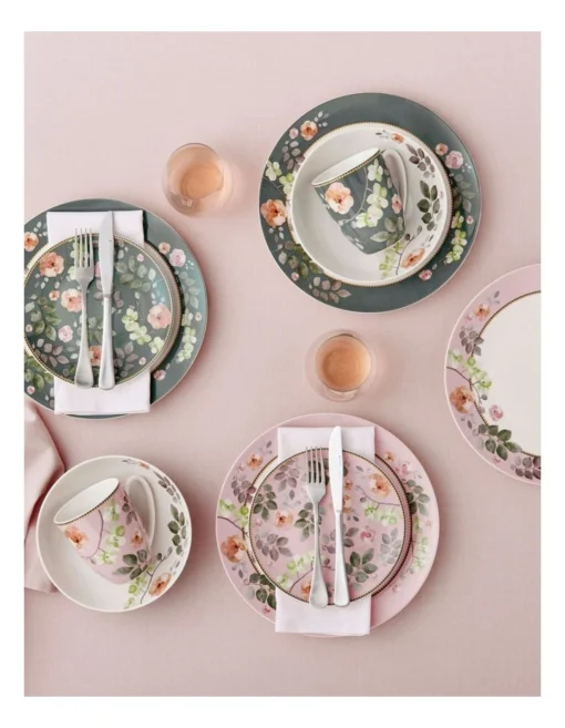 Maxwell & Williams Gift Boxed Arcadia Coupe Dinner Set 12 Piece In Green -Homeware Haven Shop