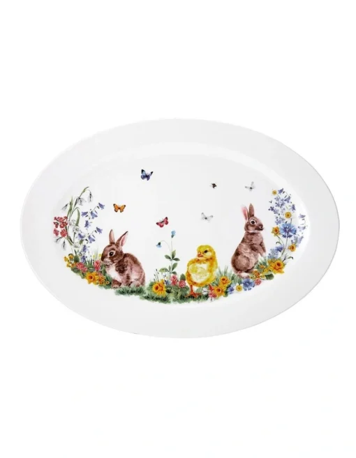 Morning Meadows Platter In White -Homeware Haven Shop